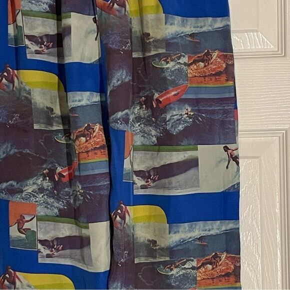 Sea New York Silk Print Cropped Summer Pants Size 2 - Picture 8 of 8